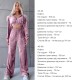 Велюровый костюм (укороченная кофта на молнии+свободного кроя брюки) джинс