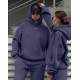 Спортивный костюм unisex теплый, темно синий