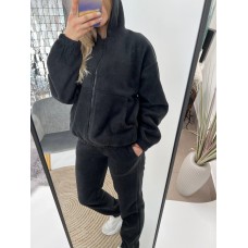Спортивный костюм плотный двусторонний флис, черный