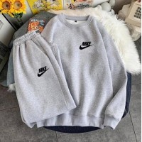 костюм Худи без капюшона+штаны меланж