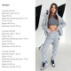 Спортивный костюмчик кофтана молнии+штаны (тринитка на флисе) светло-серый