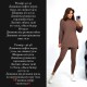 Костюмчик ( кофта и бесшовные лосины ) рубчик на флисе шоколад
