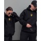 Женский спортивный костюм (брюки+кофта с капюшоном) черный