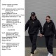 Женский спортивный костюм (брюки+кофта с капюшоном) черный