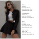 Костюм (жакет+юбка-шорты) в сочетании вельвета+коттона черный
