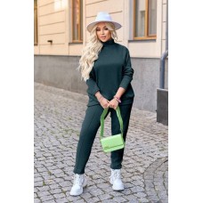 Костюм прогулочный свитер+брюки ангора бутылка