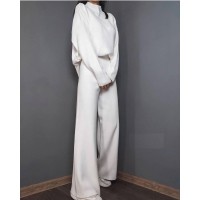 теплый костюмчик кофточка + брюки ангора белый