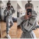 Костюм спортивный   укороченная кофта трехнитка на флисе меланж