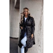 Теплая женская куртка без капюшона черный