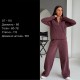 Теплый базовый спортивный костюм (кофта+свободные штаны) серый