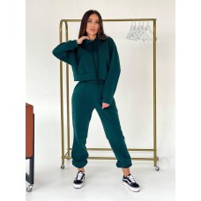 Спортивный костюм худи с капюшоном и удобные джогеры на резинке (трехнить на флисе) бутылка