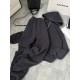 Теплый женский костюм (кофта на молнии с капюшоном+брюки с кулиской по низу) графит