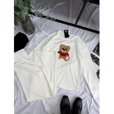 Удобный Костюм Мишка (кофта+штаны) молоко