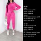 Велюровый женский костюм (укороченная кофта с капюшоном+карман+брюки низ на резинке) черный