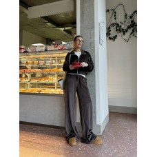 Спортивный костюм из мягкой ткани велюр плюш шоколад