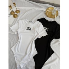 Боди с коротким рукавом (микродайвинг) белый