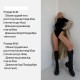 Женский базовый боди-лонгслив с рукавами митенками джерси черный