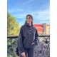 Теплый и удобный женский костюм (Кофта с оригинальной фурнитурой+брюки) графит