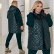 Женский костюм тройка (теплый костюм+жилет на молнии с карманами) изумруд