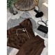 Теплый плюшевый костюм (кофта с капюшоном+блестящей бабочкой+брюки с резинкой по низу) шоколад