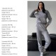 Уютный теплый костюм (кофта с капюшоном+карманом кенгуру+брюки с резинкой по низу) мокко