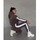 Уютный теплый костюм (кофта с капюшоном+карманом кенгуру+брюки с резинкой по низу) мокко