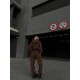 Теплый флисовый костюм в модный леопардовый принт (брюки с карманами+кофта с капюшоном)