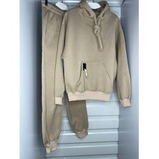 Теплый костюм из серии Family style (кофта с капюшоном+брюки низ на манжете с резинкой) серый