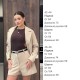 Теплый костюм из кашемира (удлиненный пиджак+шорты с карманами) бежевый