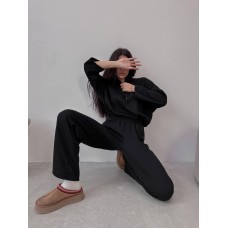 Костюм «MAXI» оверсайз (свитер+штаны) черный
