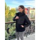 Теплая зимняя куртка Тедди на молнии с карманами черный