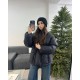 Теплая куртка с шалевым воротником на запах под пояс+наполнитель силикон черный