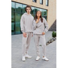 Костюм спортивный (ЖЕНСКИЙ) из серии Family Look (худи+джоггеры с высокой посадкой) таш