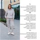 Костюм спортивный (ЖЕНСКИЙ) из серии Family Look (худи+джоггеры с высокой посадкой) графит