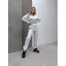 Теплый костюм трехнить на флисе меланж