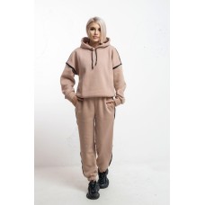 Спортивный костюм (кофта+штаны) турецкая трехнить мокко