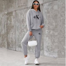 Спортивный костюм (Кофта на резинке+штаны) серый
