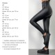 Теплые стрейчивые лосины на флисе черный