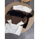 Свитер-туника в стиле Oversize с контрастными полосами белый+лео+черный
