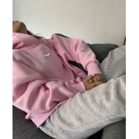 Худи Oversize манжеты из основной ткани глубокий капюшон шнурочки барби