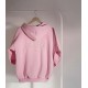 Худи Oversize манжеты из основной ткани глубокий капюшон шнурочки барби