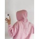 Худи Oversize манжеты из основной ткани глубокий капюшон шнурочки барби