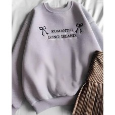 Худи ROMANTIK с утеплением с 3D принтом серый