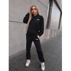 Костюм «California» кофта с капюшоном+штаны с карманами черный
