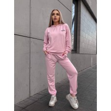 Костюм «California» кофта с капюшоном+штаны с карманами розовый