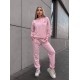 Костюм «California» кофта с капюшоном+штаны с карманами розовый