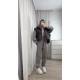 Спортивный костюм (брюки низ на манжете+кофта на молнии) двухнитка серый