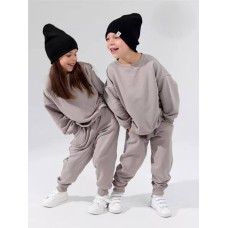 Базовый ДЕТСКИЙ Oversize костюм унисекс бежевый