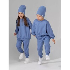 Базовый ДЕТСКИЙ Oversize костюм унисекс голубой