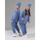 Базовый ДЕТСКИЙ Oversize костюм унисекс голубой